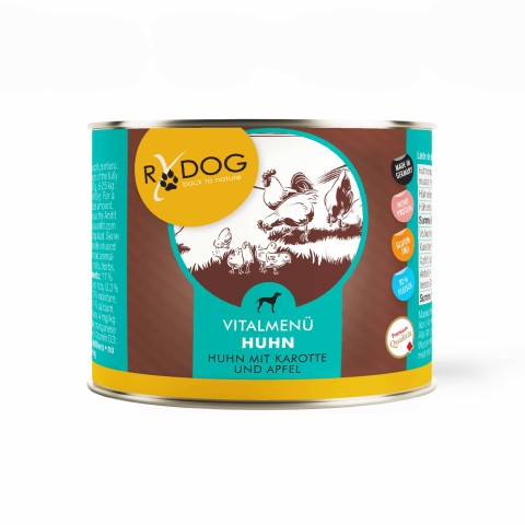 Dog Wet pet food RyDog Vital Menu Chicken (Vitalmenü Huhn) 200g 6 Piece -1- Anifit