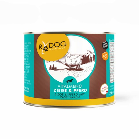 Dog Wet pet food RyDog Goat&Horse (Ziege&Pferd) 200g 6 Piece -1- Anifit